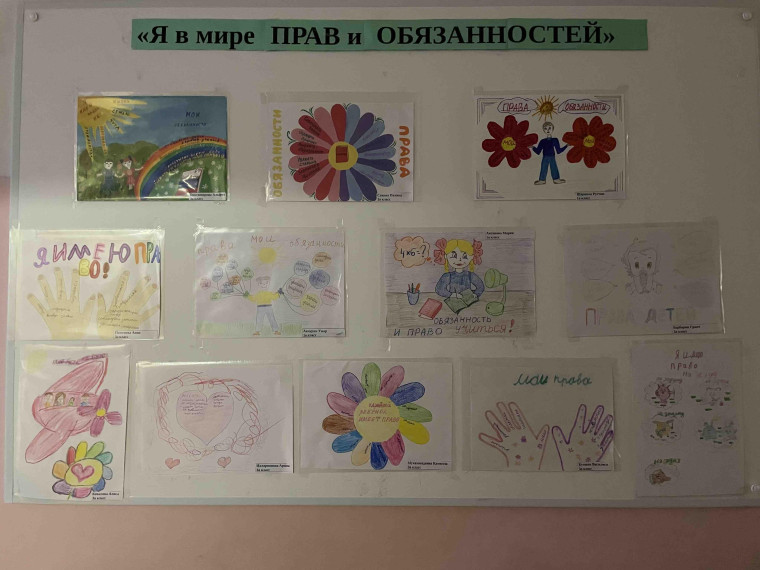 Конкурс рисунков " Мои права и обязанности"..