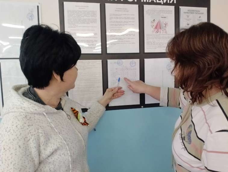 Комиссия родительского контроля школы провела проверку организации питания в школьной столовой.